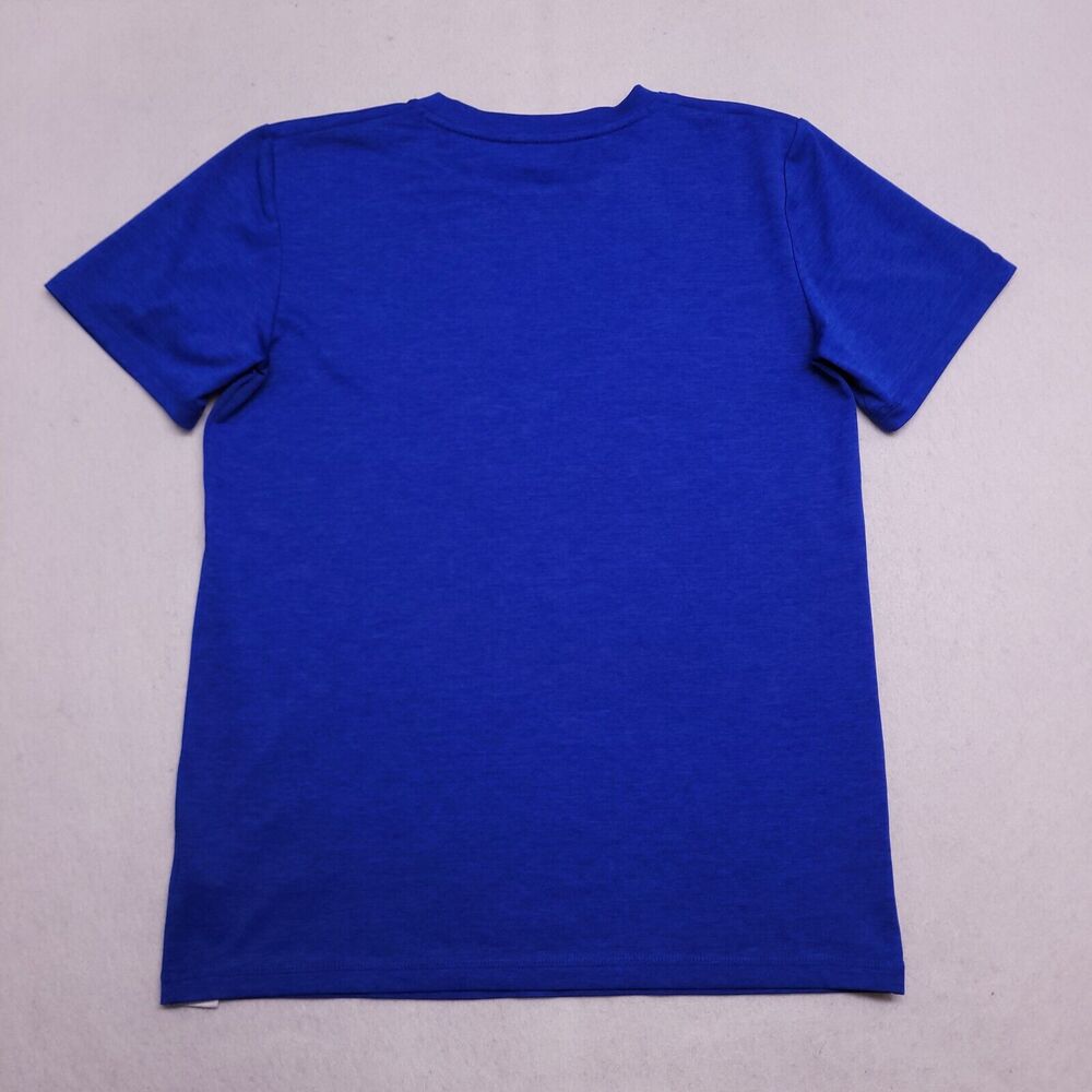Adidas Casual Short Sleeve Graphic T-Shirt Youth Boys Size Large L Blue - Picture 11 of 11